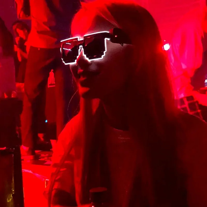 Wireless LED Light Up Glasses, - Glow In The Dark Party Glasses 评论和价格