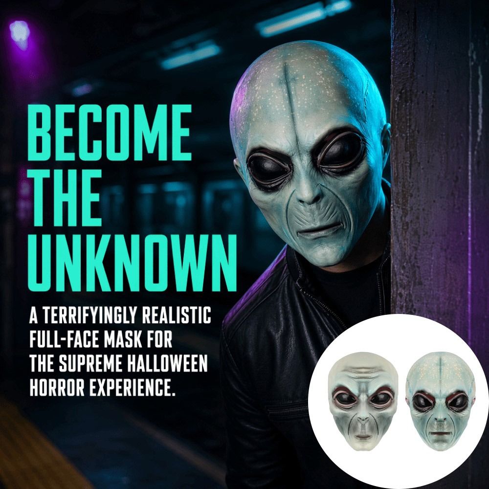 Latex Material Alien Mask Full - Latex Alien Mask Realistic 评论和价格