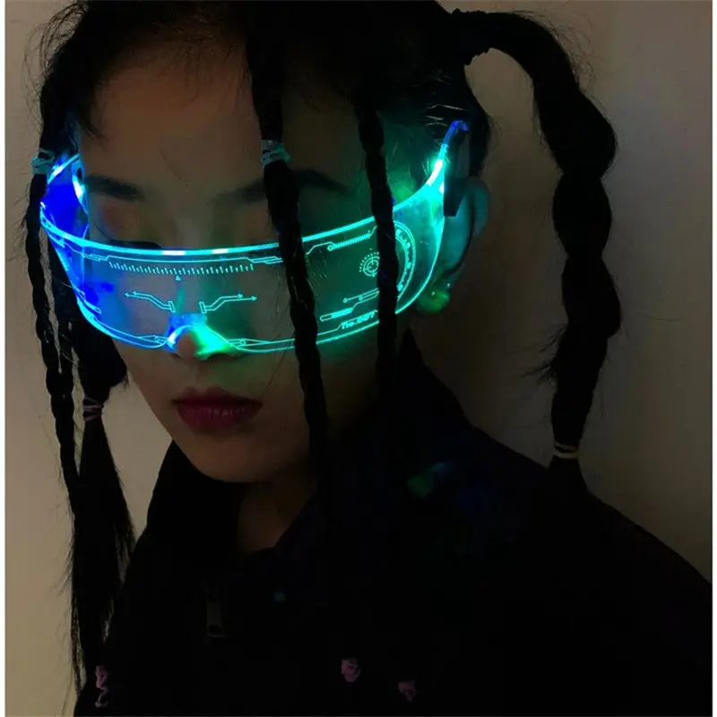 LED Glasses Glow Party Seven C - Glow In The Dark Party Glasses 评论和价格