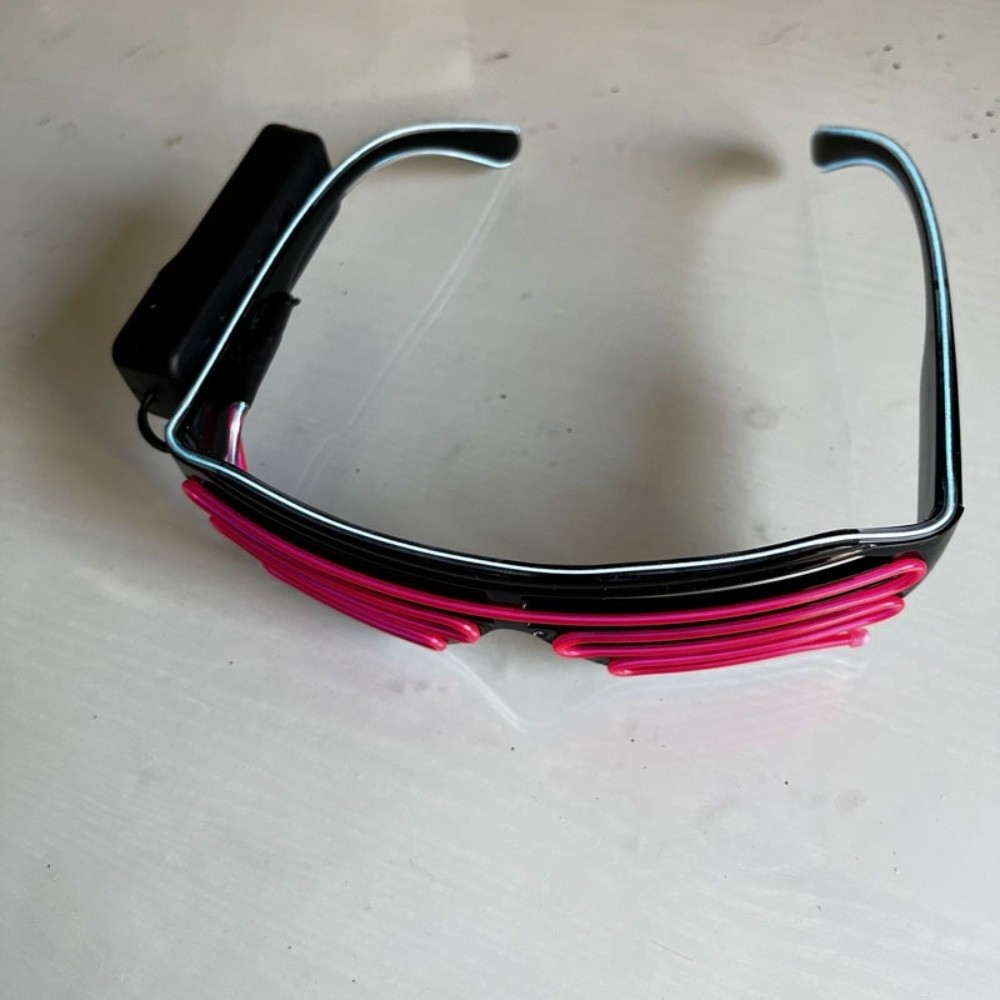 Fashion Wireless LED Glowing G - Glow In The Dark Party Glasses 评论和价格