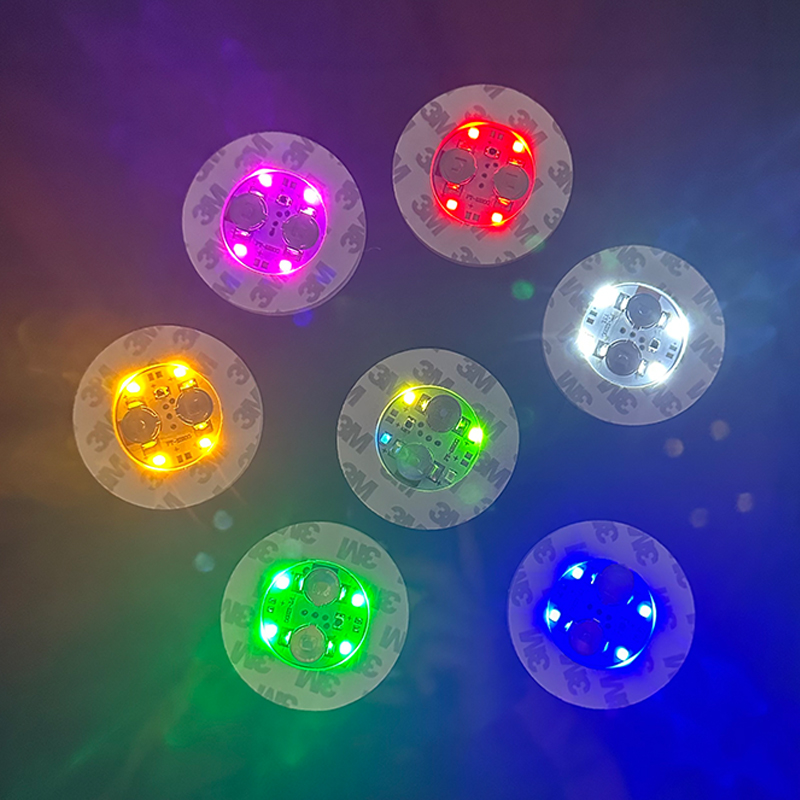 LED Coasters Sticker Night Clu - Glow In The Dark Party Glasses 评论和价格